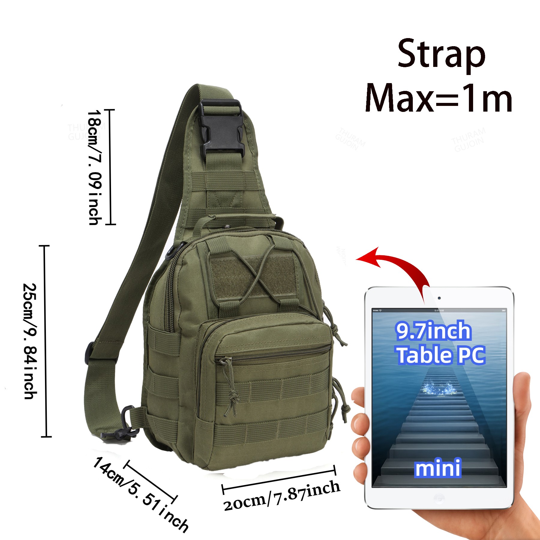 THURAM Outdoor Tactical Bag Ba - Canvas Backpack Casual 리뷰 및 가격