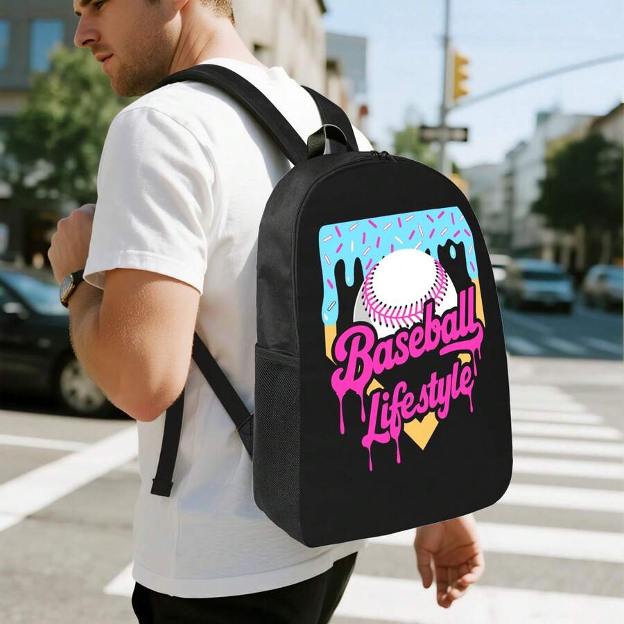 Baseball Drip Design Backpack  - Laptop Backpack 15.6 리뷰 및 가격
