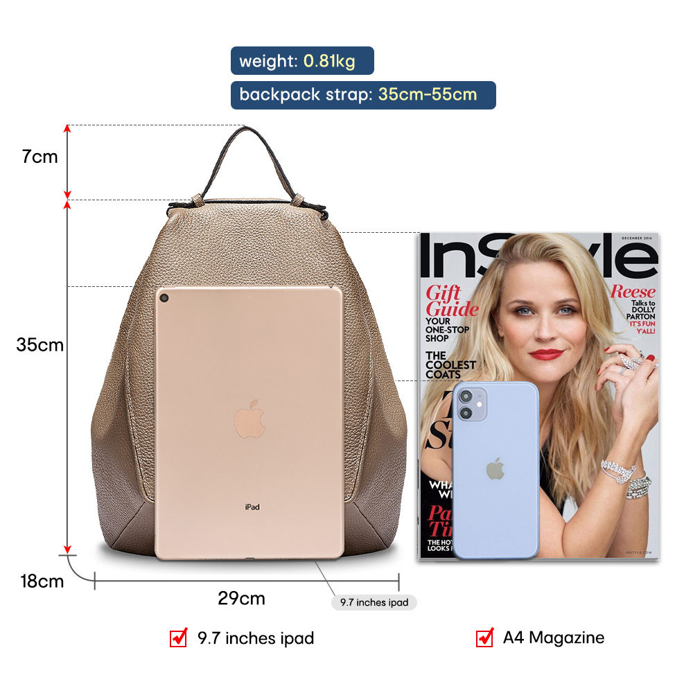 Zency Women 100% Genuine Leath - Travel Backpack Anti Theft 리뷰 및 가격