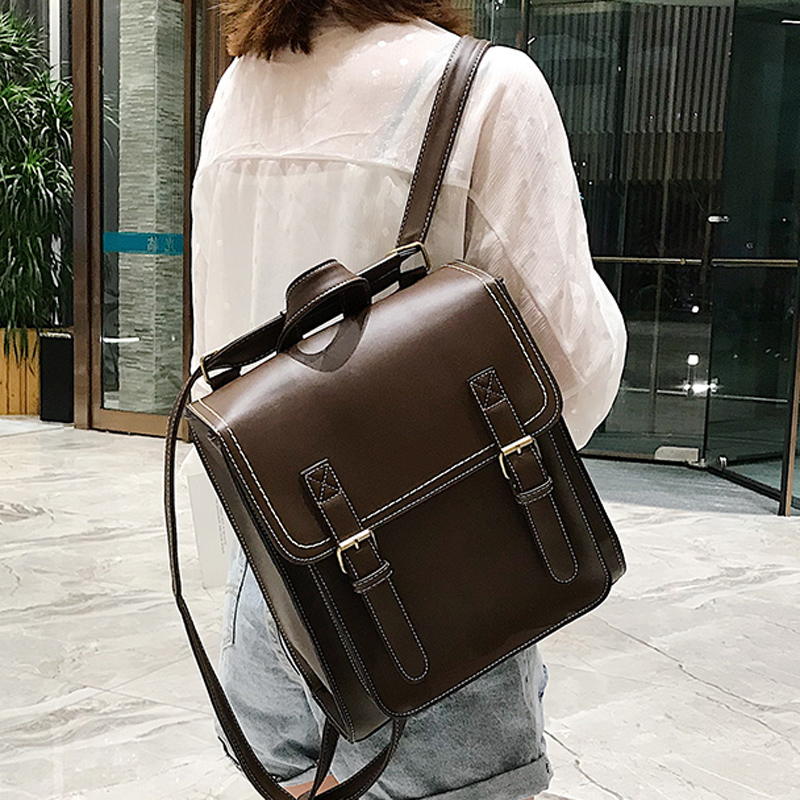 Vintage Backpack Female Pu Lea - Leather Backpack Vintage 리뷰 및 가격