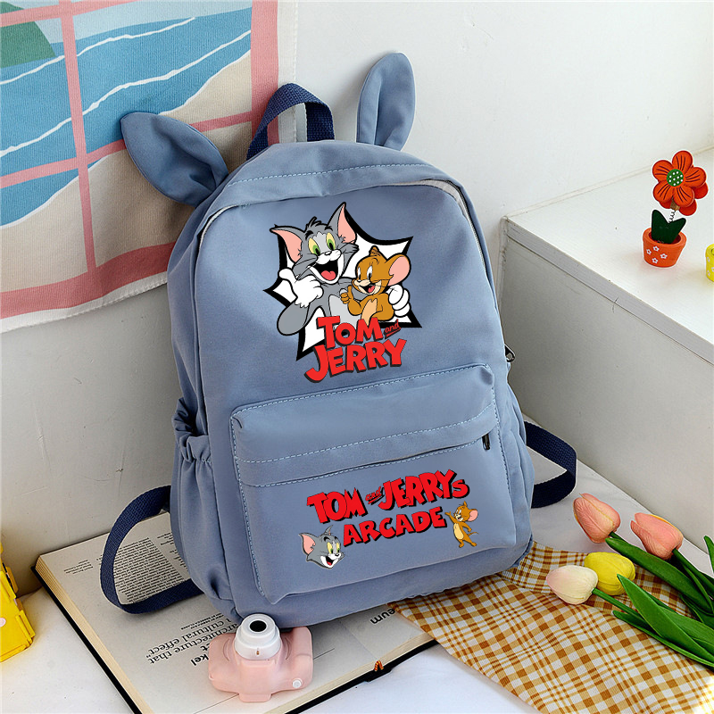 Tom and Jerry Cute School Bag  - School Backpack Teen 리뷰 및 가격