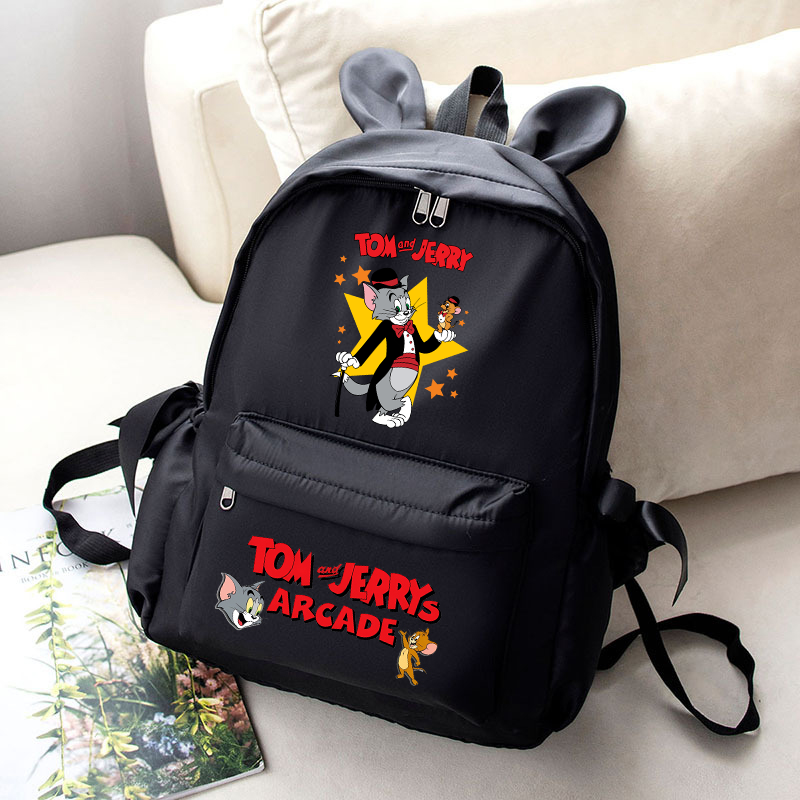 Tom and Jerry Cute School Bag  - School Backpack Teen 리뷰 및 가격
