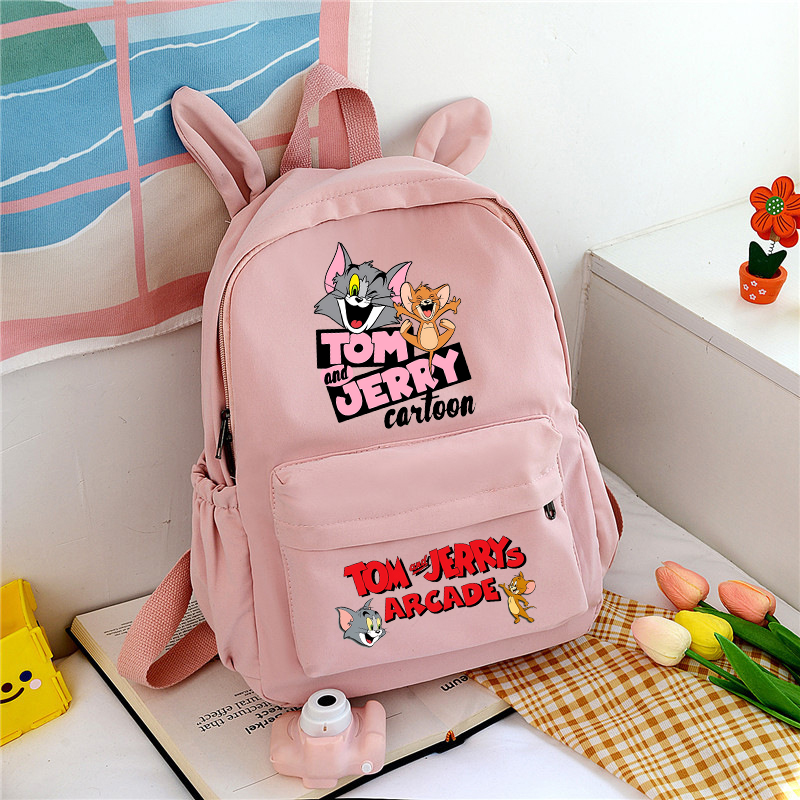 Tom and Jerry Cute School Bag  - School Backpack Teen 리뷰 및 가격