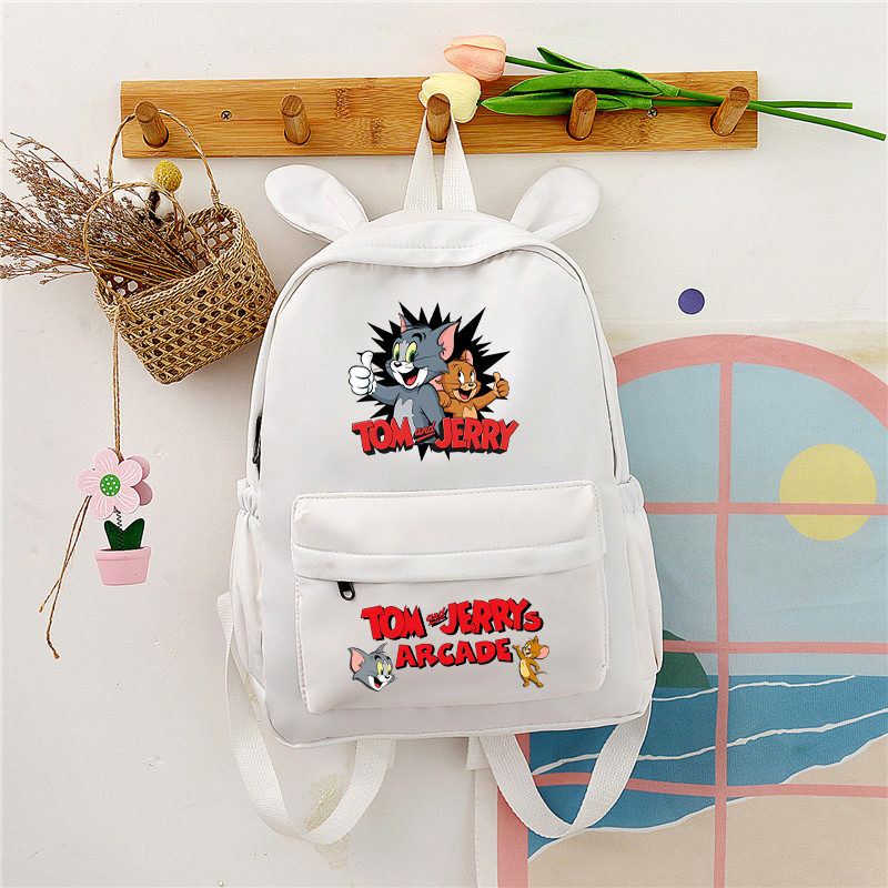 Tom and Jerry Cute School Bag  - School Backpack Teen 리뷰 및 가격