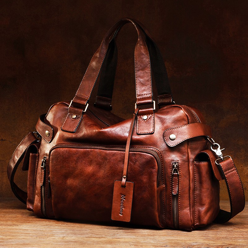 Vintage vegetable tanned leath - Canvas Backpack Casual 리뷰 및 가격