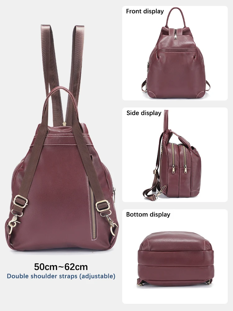 Zency Genuine Leather Women's  - Travel Backpack Anti Theft 리뷰 및 가격
