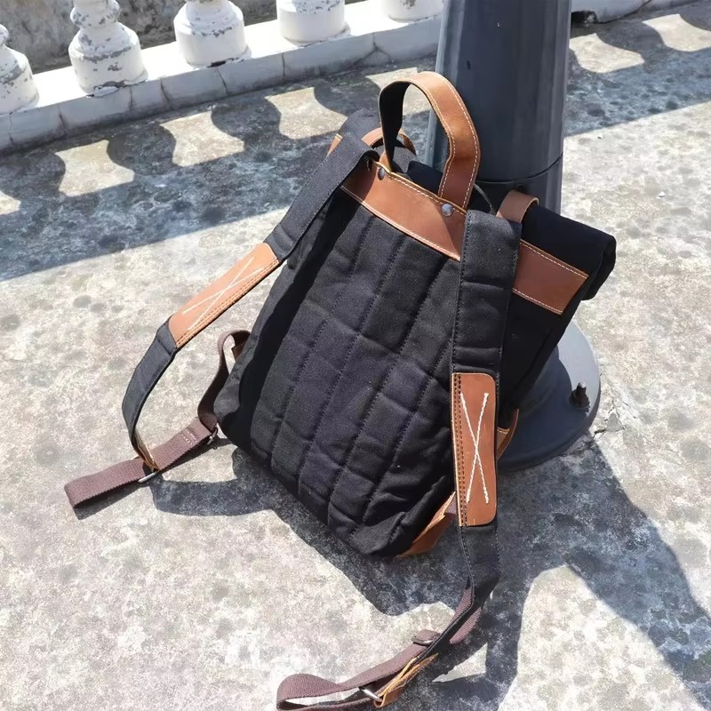 Fashion Men Backpack Waxed Can - Leather Backpack Vintage 리뷰 및 가격
