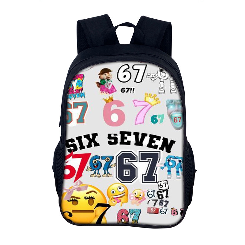 Six Seven 67 Print Lightweight - School Backpack Teen 리뷰 및 가격