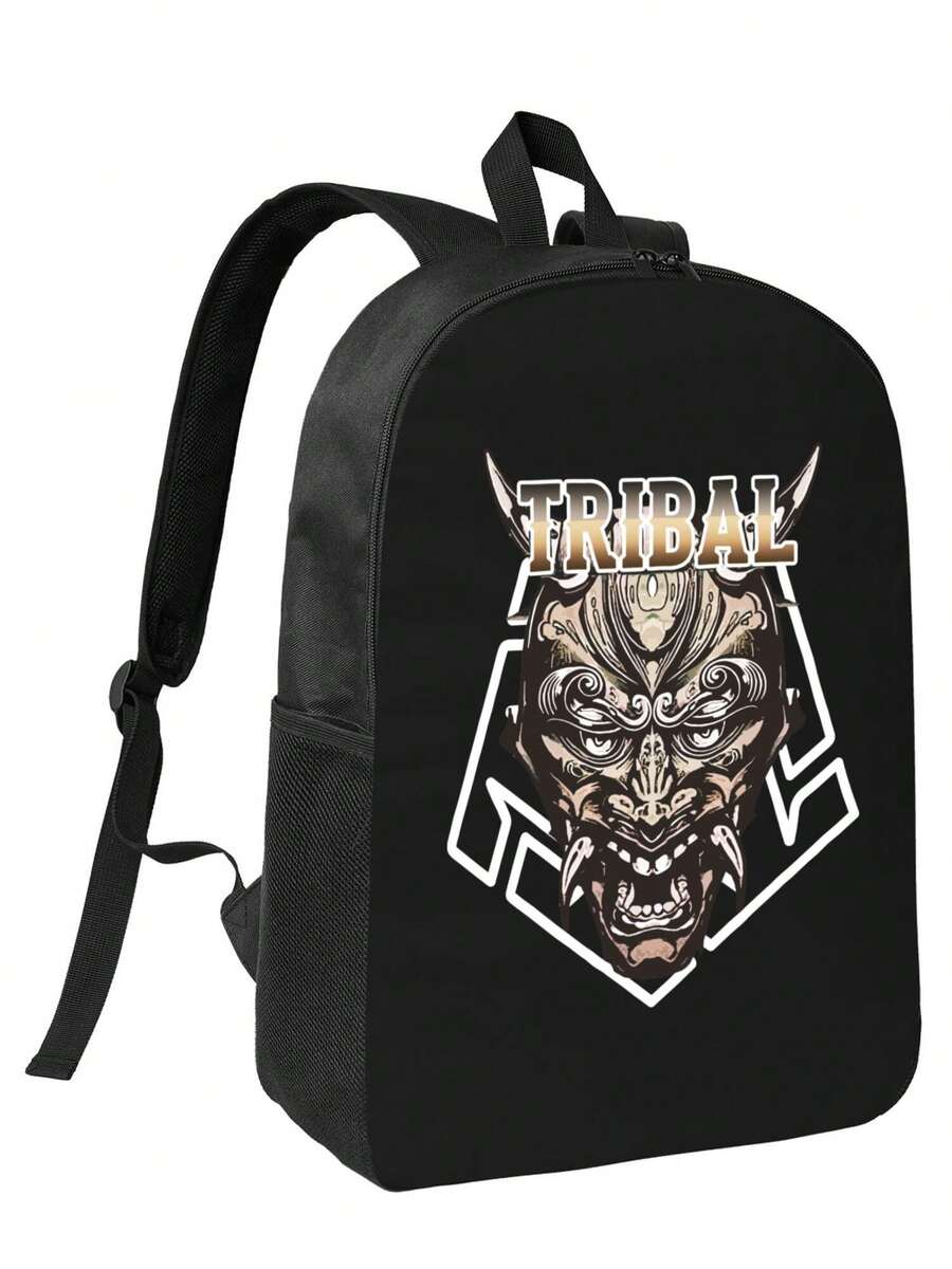Tribal Demon Print Waterproof  - Travel Backpack Anti Theft 리뷰 및 가격