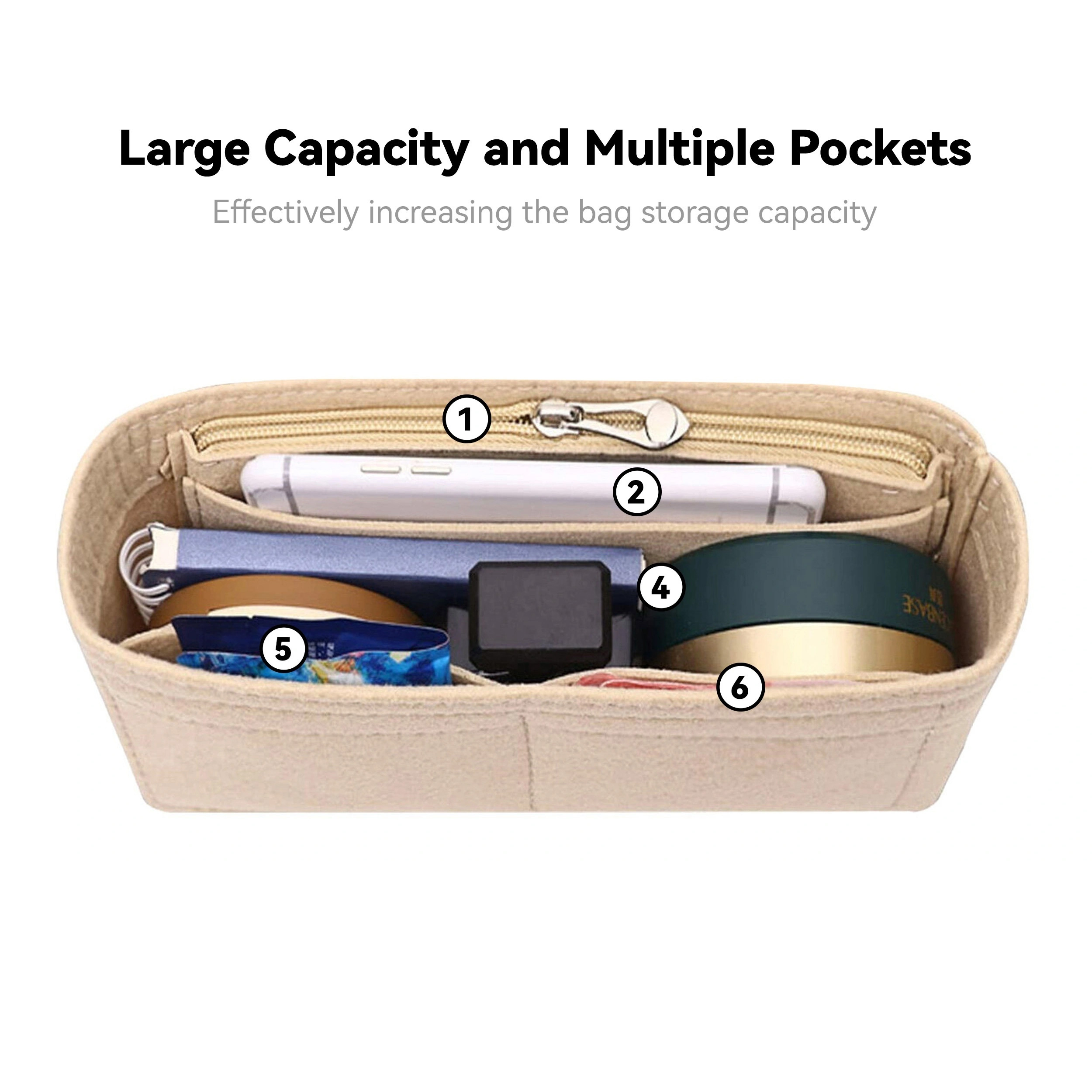 Felt Insert Bag Organizer, Mak - Backpack Insert Organizer 리뷰 및 가격