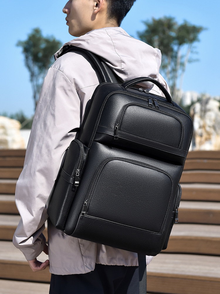Men's Fashion Backpack PU Leat - Laptop Backpack 15.6 리뷰 및 가격