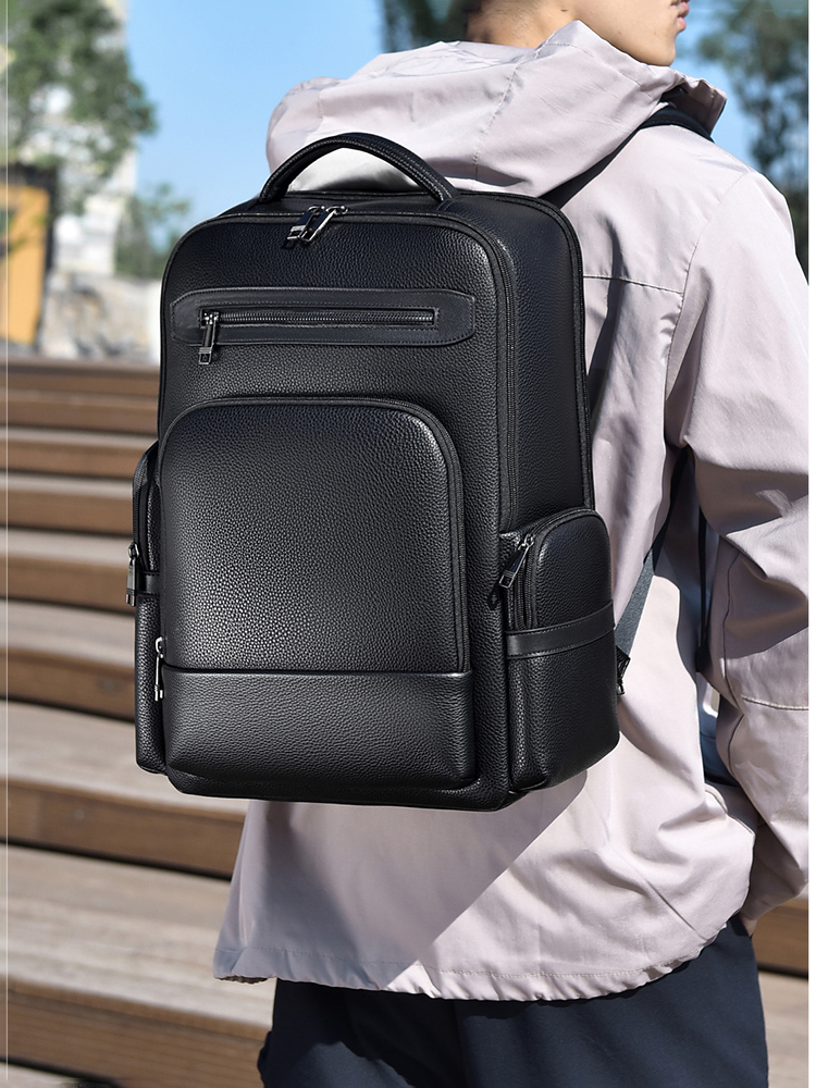 Men's Fashion Backpack PU Leat - Laptop Backpack 15.6 리뷰 및 가격