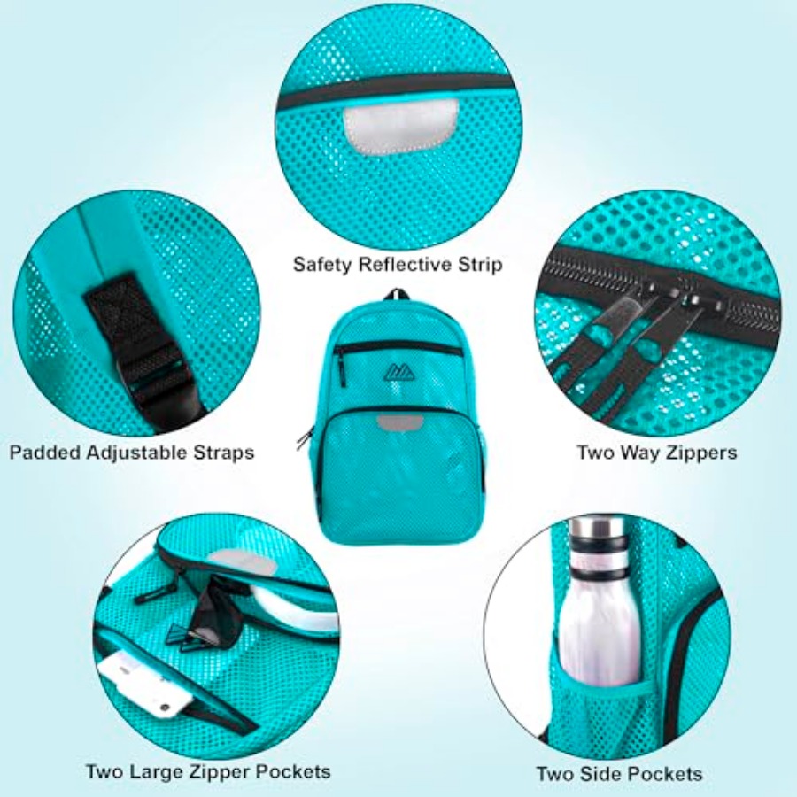 Reflective Mesh School Backpac - School Backpack Teen 리뷰 및 가격