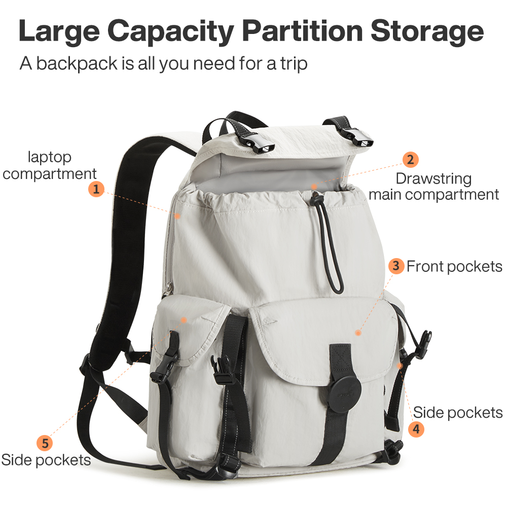 Mixi Travel Backpack 18 Inch C - Canvas Backpack Casual 리뷰 및 가격