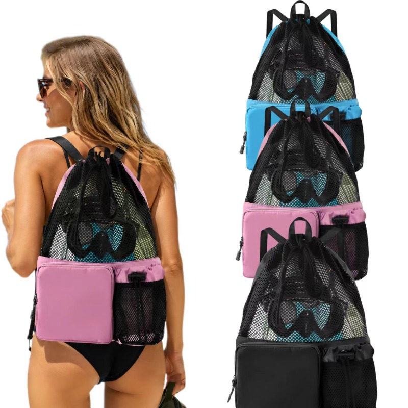 Large Capacity Mesh Drawstring - Drawstring Gym Bag 리뷰 및 가격