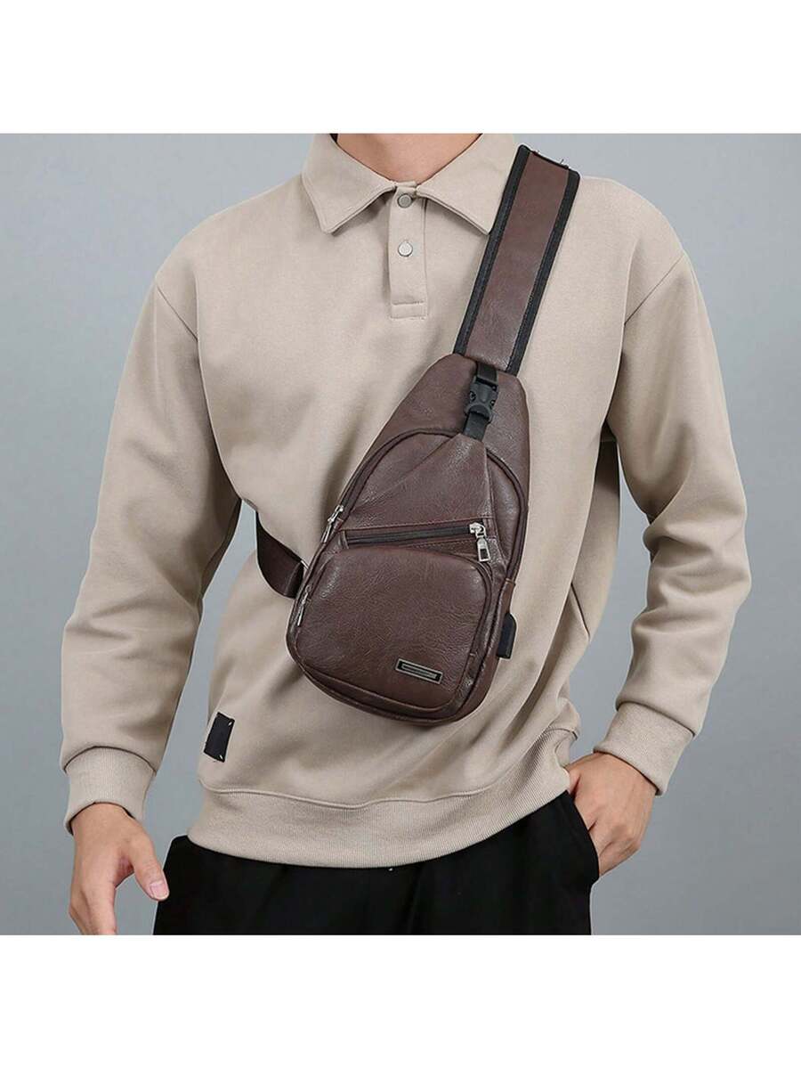 Mens Sling Bag With USB Port,  - Sling Backpack Shoulder 리뷰 및 가격