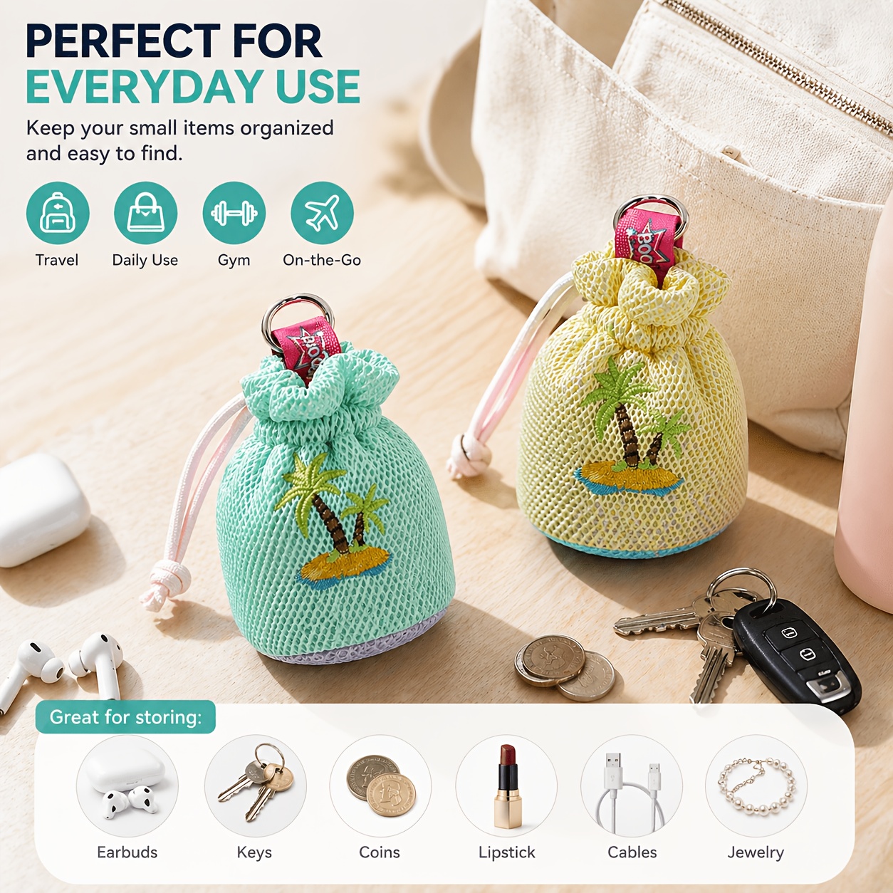 New Ins Style Coconut Tree Buc - Mini Backpack Purse 리뷰 및 가격