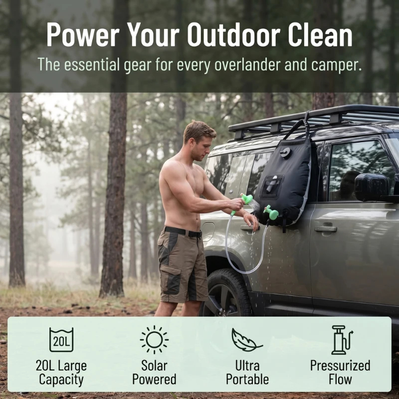 20L Solar Shower Bag Large Cap - Hydration Pack Outdoor 리뷰 및 가격