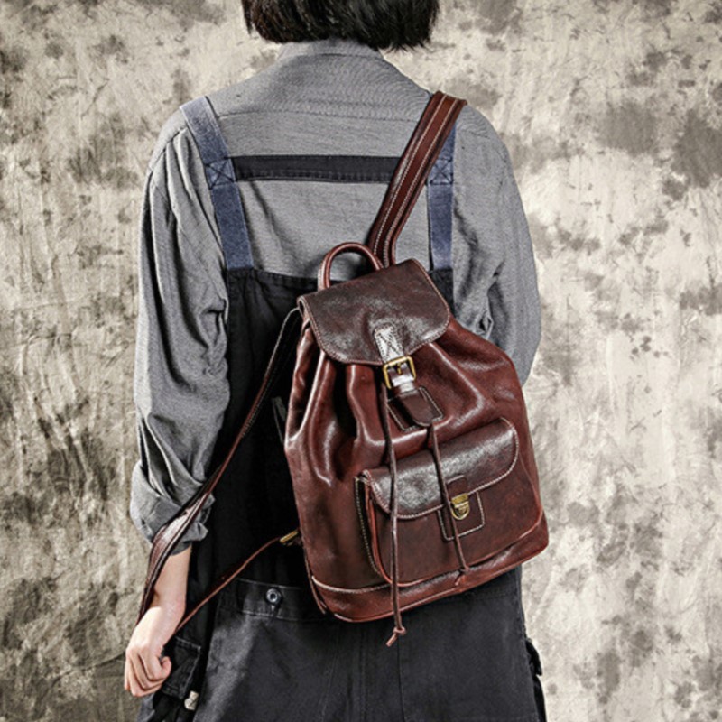 Johnature Leisure Travel Bag N - Leather Backpack Vintage 리뷰 및 가격