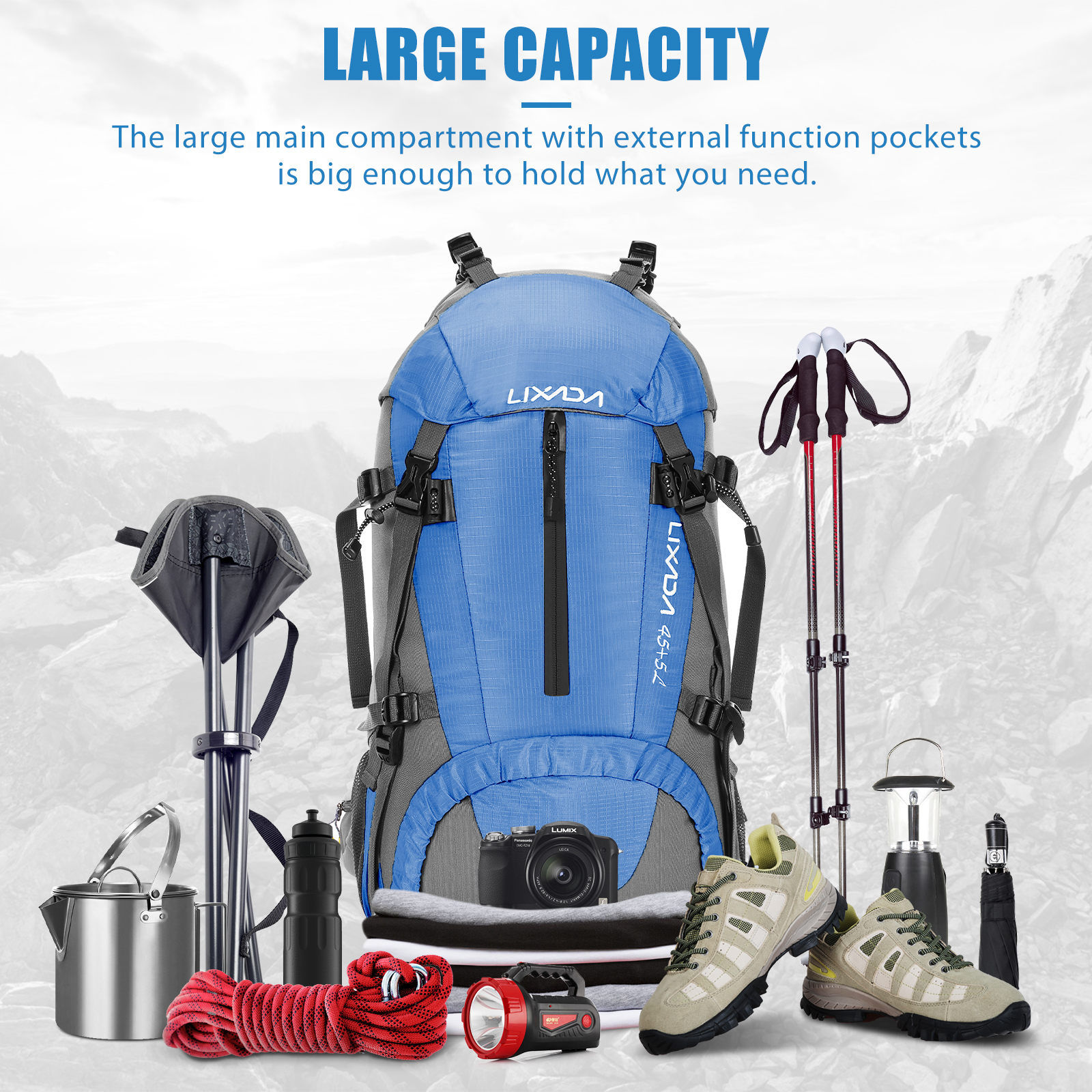 Lixada 50L Large Waterproof Tr - Rain Cover Backpack 리뷰 및 가격
