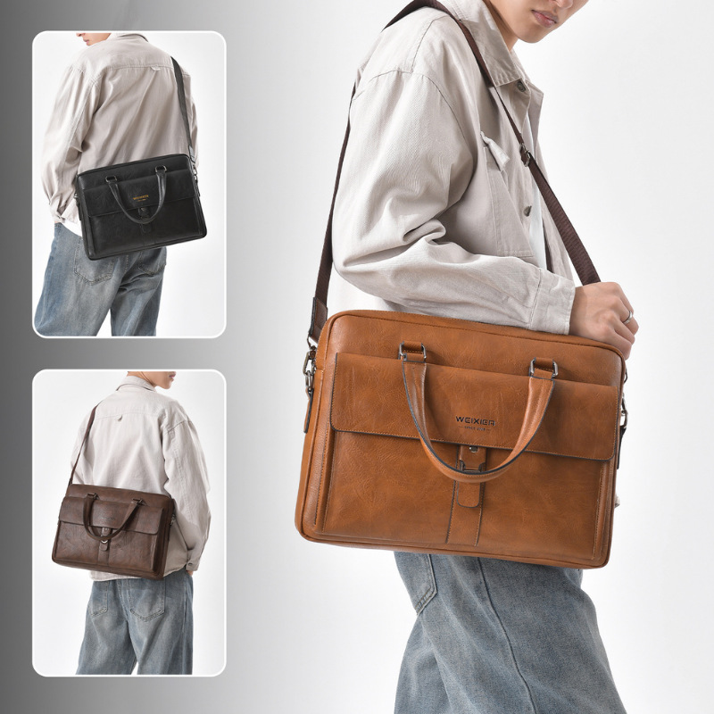 Vintage Dark Brown PU Leather  - Laptop Backpack 15.6 리뷰 및 가격