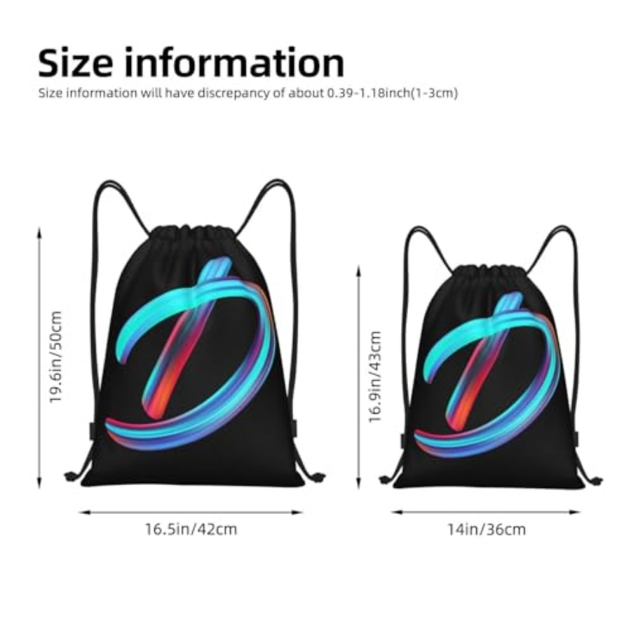 Drawstring Bags Initial Drawst - Drawstring Gym Bag 리뷰 및 가격